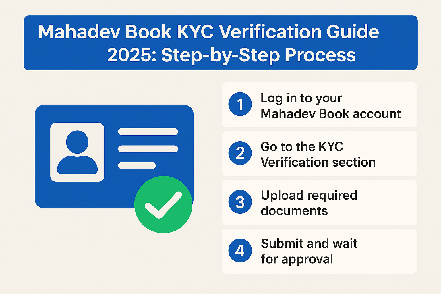 You are currently viewing Mahadev Book KYC Verification Guide 2025: Step-by-Step Process